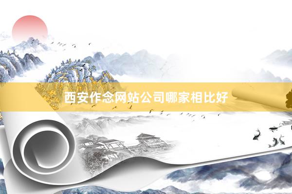 西安作念网站公司哪家相比好